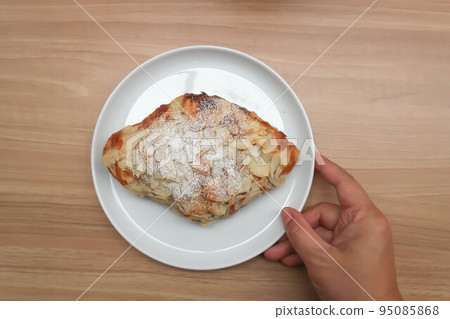 almond croissant or croissant , French croissant almond croissant or croissant , French croissant 95085868
