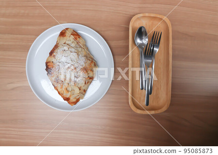 almond croissant or croissant , French croissant almond croissant or croissant , French croissant 95085873