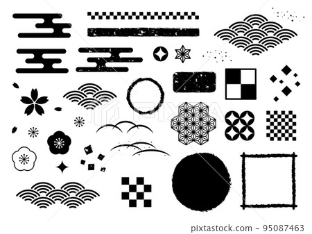 日式材料套裝黑白 95087463