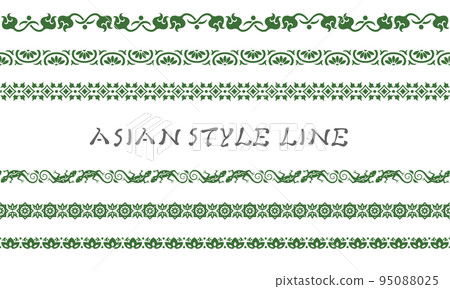 Asian style line 04 (green) Asian style line 04 (green) 95088025