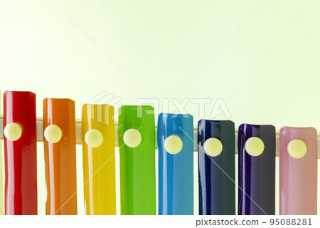 Colorful wooden xylophone toy 95088281
