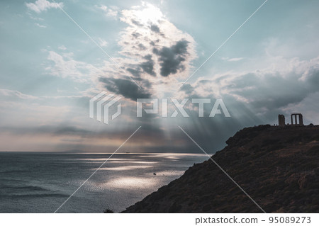 Epic Temple of Poseidon at Cape Sounion, Greece 95089273