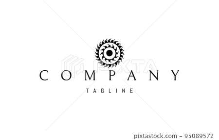 Vector logo on which an abstract image of the sun in the form of an ancient symbol. Vector logo on which an abstract image of the sun in the form of an ancient symbol. 95089572