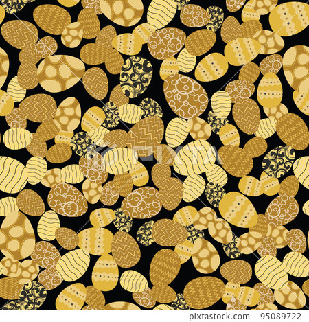 Easter Eggs Seamless Pattern 95089722