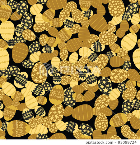 Easter Eggs Seamless Pattern 95089724