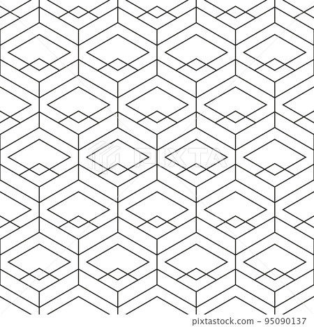 Hexagon Rhombus Geometric Seamless Pattern Texture Hexagon Rhombus Geometric Seamless Pattern Texture 95090137