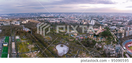 Park of Maxim Gorky, aerial Kharkiv city center Park of Maxim Gorky, aerial Kharkiv city center 95090595