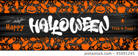 Happy Halloween Banner 95091295