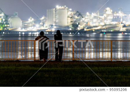 《山口縣》周南工廠夜景_來自晴海水上樂園 《山口縣》周南工廠夜景_來自晴海水上樂園 95095206