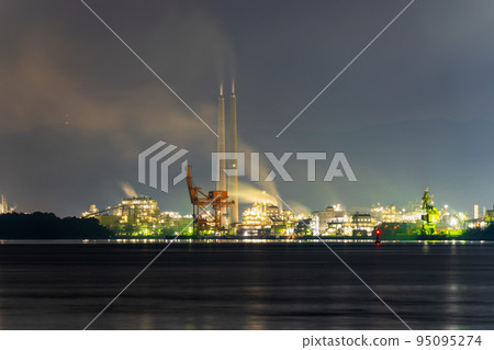 《山口縣》周南工廠夜景_來自晴海水上樂園 《山口縣》周南工廠夜景_來自晴海水上樂園 95095274