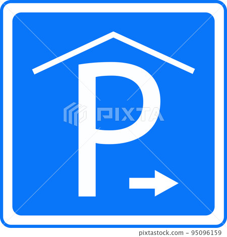 Parking space. Directions of movement for parking. Vector image. Parking space. Directions of movement for parking. Vector image. 95096159