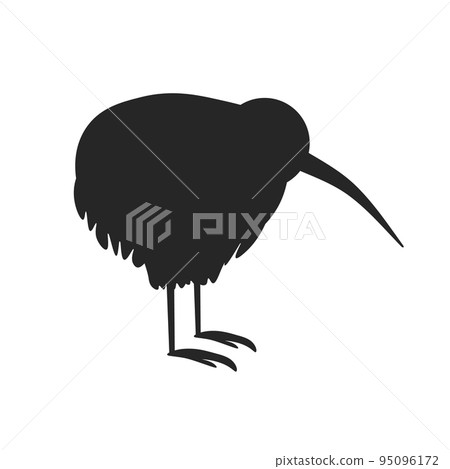Kiwi Bird Icon on White Background. Vector EPS Kiwi Bird Icon on White Background. Vector EPS 95096172