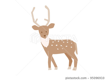 手繪可愛鹿插畫 手繪可愛鹿插畫 95096910