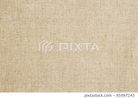 Hessian sackcloth background, beige craft color. Natural burlap canvas 95097245