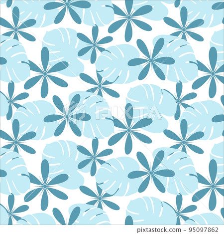 Bright seamless pattern in trendy winter shades with hand drawn elements on a transparent background Bright seamless pattern in trendy winter shades with hand drawn elements on a transparent background 95097862