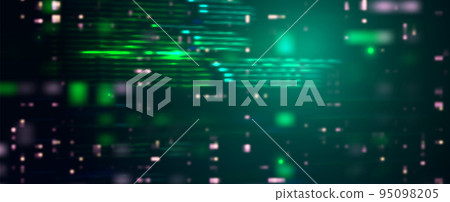 Vector futuristic technology background. Digital network concept. Big data analysis 95098205