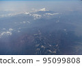 從天空看到的美麗的富士山 95099808