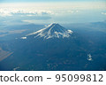 從天空看到的美麗的富士山 95099812
