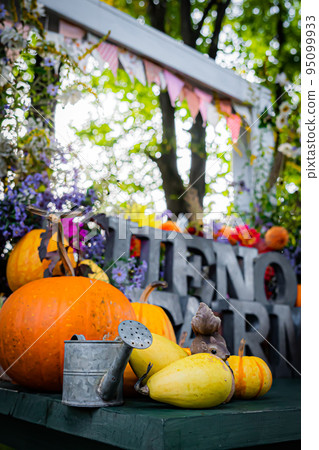 Autumn garden scenery in Hokkaido 95099933