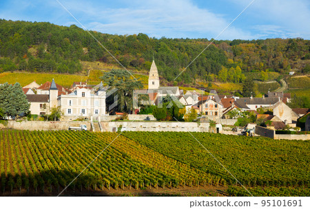 Panoramic view of Saint-Aubin village 95101691