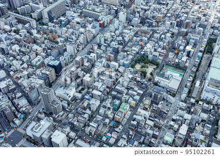 從天空看到的東京都市風景 從天空看到的東京都市風景 95102261