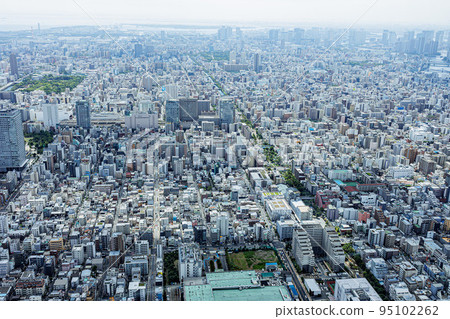從天空看到的東京都市風景 95102262
