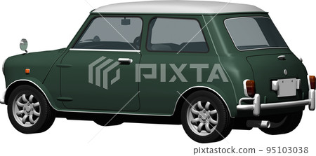 car mini cooper background transparent cutout image illustration 95103038