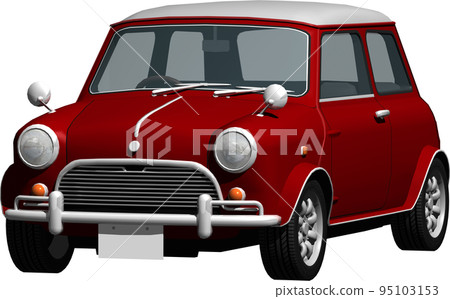 car mini cooper background transparent cutout image illustration 95103153