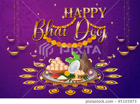 Happy Bhai Dooj Poster Design Happy Bhai Dooj Poster Design 95103973