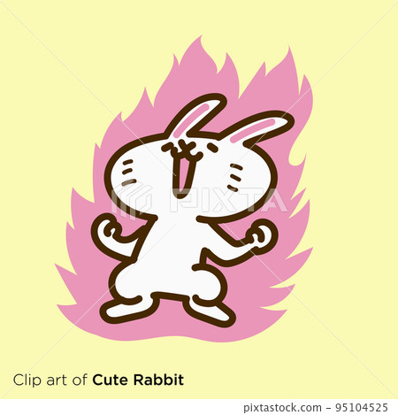 兔子人物插畫系列《鬥志燃燒的兔子》 兔子人物插畫系列《鬥志燃燒的兔子》 95104525
