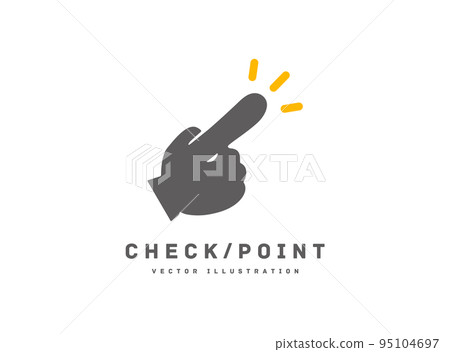 檢查點圖標指向矢量圖 檢查點圖標指向矢量圖 95104697