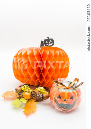 萬聖節裝飾品白色背景 95105460