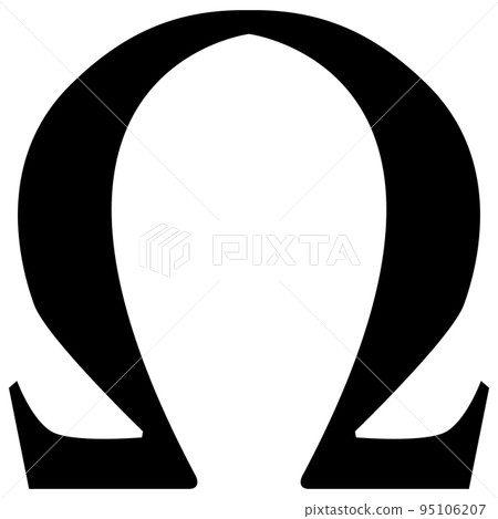 Omega greek letter icon on white background. Omega symbol. Omega uppercase sign. flat style. Omega greek letter icon on white background. Omega symbol. Omega uppercase sign. flat style. 95106207