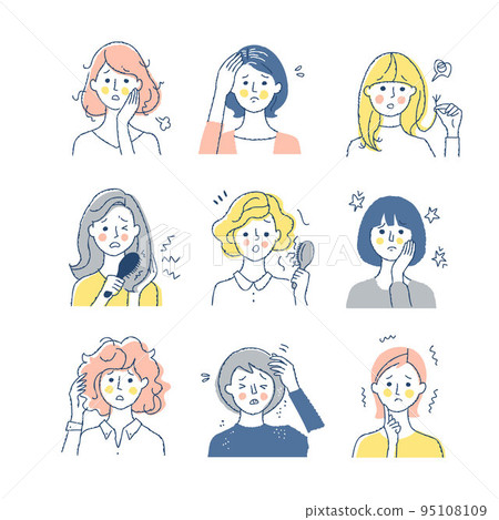Various hair problems set 95108109