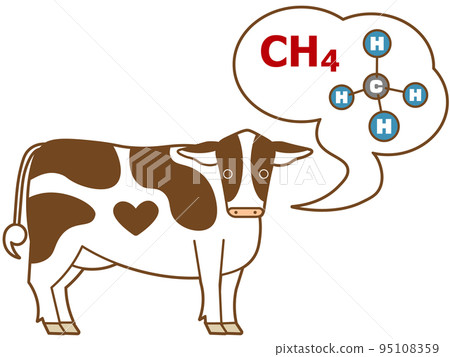 Image of cows emitting methane 95108359
