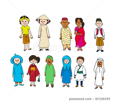 Full-body cuts of foreign people from around the world Full-body cuts of foreign people from around the world 95108395