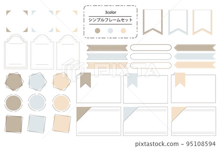 Easy-to-use simple and fashionable frame set antique color Easy-to-use simple and fashionable frame set antique color 95108594