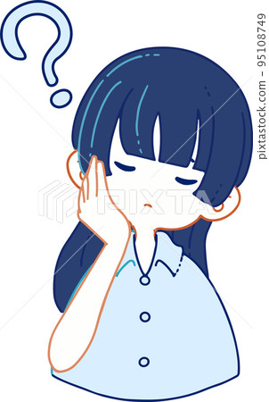 Vector illustration of a person suffering from skin trouble Vector illustration of a person suffering from skin trouble 95108749