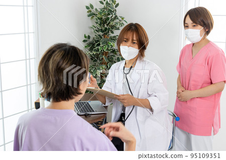女醫生採訪病人 女醫生採訪病人 95109351