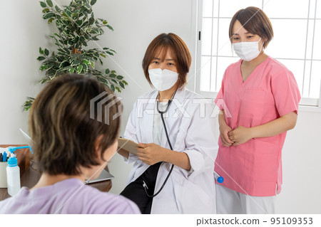 女醫生採訪病人 女醫生採訪病人 95109353