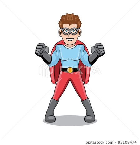 Super hero character Cartoon design illustration vector eps format , suitable for your design needs, logo, illustration, animation, etc. 95109474