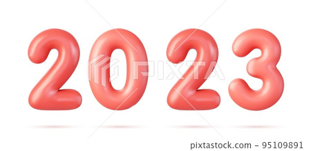3d Happy New Year 2023. 95109891