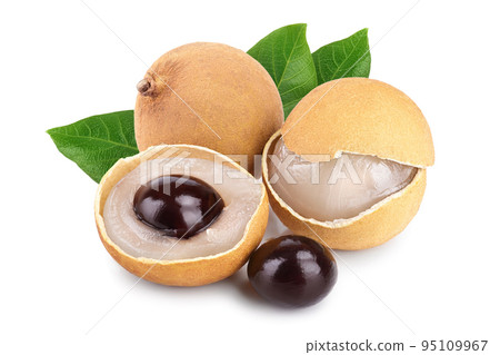 Fresh longan fruit isolated on white background 95109967