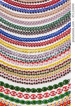 Collection of traditional beaded necklaces Collection of traditional beaded necklaces 95110840