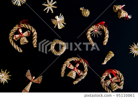Collection of handmade Christmas ornaments 95110861