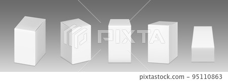 Realistic set of box mockups png isolated Realistic set of box mockups png isolated 95110863