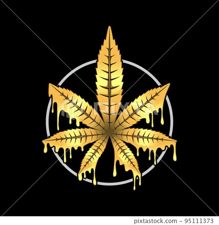 Gold cannabis marijuana leaf design illustration vector eps format , suitable for your design needs, logo, illustration, animation, etc. Gold cannabis marijuana leaf design illustration vector eps format , suitable for your design needs, logo, illustration, animation, etc. 95111373