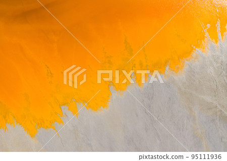 Aerial view of nature pollution by mining residuals 95111936