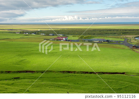 Icelandic countryside farm houses 95112116