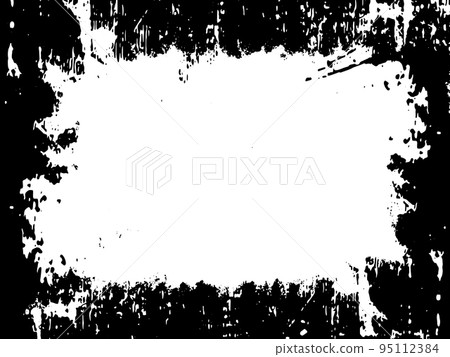 Grunge frame and border. Black and white grunge. Distress overlay texture. Dust and rough dirty wall background. Distress illustration simply place over object to create grunge effect. Vector EPS10. Grunge frame and border. Black and white grunge. Distress overlay texture. Dust and rough dirty wall background. Distress illustration simply place over object to create grunge effect. Vector EPS10. 95112384